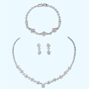 CRYSTAL RHINESTONE 💎 VINE JEWELRY SET (NECKLACE, EARINGS, & BRACELET)